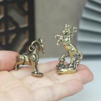 Estatuillas de latón del zodiaco chino 12, año Lunar del Dragón 2024, conejo, Tigre, caballo, Animal, Hada, decoración del hogar, adornos en miniatura - details 3