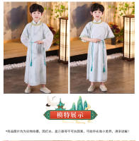 Túnica de la dinastía Song Hanfu para hombres y mujeres, primavera y otoño, traje antiguo de estilo chino Tang fino para niños, nuevo rendimiento para niños - details 11