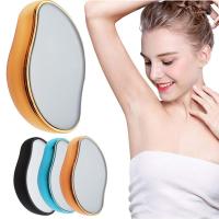 Cepillo De Baño Crystal Para Eliminar Pelo Físico Y Sin Dolor Reutilizable Y Fácil De Limpiar Herramienta De Belleza Para Depilación Epilador De Cepillo De Maquillaje - details 1