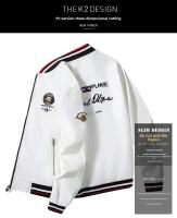 Chaqueta informal bordada para hombre, Blazer de moda, ropa de calle, prendas de vestir exteriores, novedad de otoño - details 1