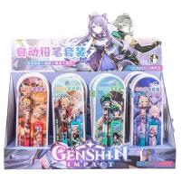 Genshin Impact Kaedehara Kazuha baratos, Juego de 4 lápices mecánicos con goma de borrar, regalo de cumpleaños - details 0