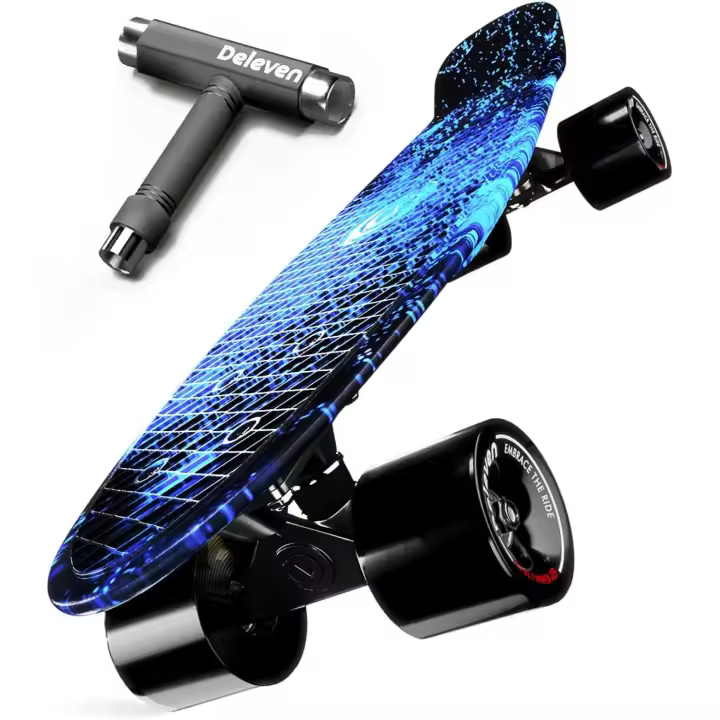 Skateboard con Herramienta para Skate, Rodamientos ABEC-9 y Ruedas 78PU - para Niños, Adultos, Principiantes - La Colección Universo - 56 cm - 1