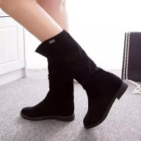 Ots de tacón informal de media varilla para mujer, punta redonda, terciopelo mate, otoño e invierno, nuevo - details 2