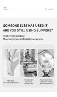 Zapatillas plegables ligeras de viaje para mujer, desechables para ducharse, zapatillas portátiles para hombres en viajes de negocios - details 1