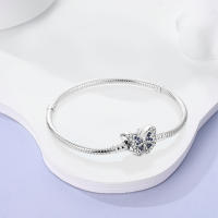 Pulsera de Encanto Butterf de Zirconia Azul en Plata Esterlina 925 para Mujeres Adecuada para Joyería Fina y Regalo con Colgante Original - details 1