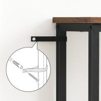 Mesa Lateral de 75cm Estilo Industrial de 4 Niveles Ideal para Entrada, Sala, Pasillo - details 5
