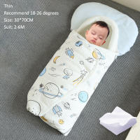 Saco de dormir para bebé de 0 a 6 meses, sobres para recién nacidos, envolturas para bebé, 2,5 TOG, diseño de capullo de algodón suave, Protector de cabeza y cuello - details 14