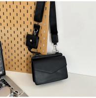 Bolso cuadrado pequeño oscuro Trend Bolso combinado 2 en 1 Bolso de la caja del sobre de cuero de los hombres y las mujeres Bolso pequeño bandolera - details 34