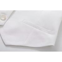 OUWU- Zevity, Moda Para Mujer, Diseño De Flores Con Un Solo Pecho, Chaleco Blanco Con Cuello Halter, Chaqueta De Oficina Para Mujer, Chaleco Corto Sin Mangas, Tops - details 9
