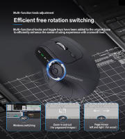 Ratón Vertical inalámbrico ergonómico con botón de ajuste de función, ratón recargable de 8 botones para Win/IOS/Android, modo Dual, BT5.0 - details 7