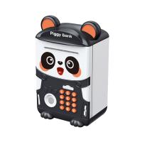 Hucha de Panda de dibujos animados para niños, caja de dinero linda, ahorro de dinero en efectivo, moneda, contraseña, huella digital, cajero automático, juguete educativo para niños, regalo - details 0