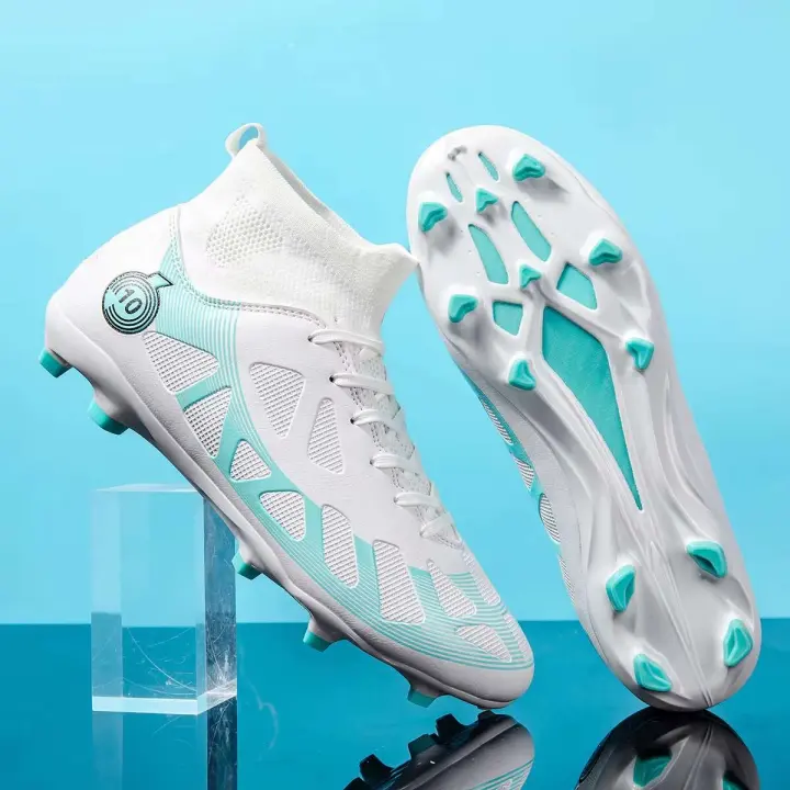 Zapatos de fútbol de alta calidad para niños FG/AG, largos y cortos, TF, uñas rotas, entrenamiento de otoño, césped artificial, cobertura de verano e invierno - 1