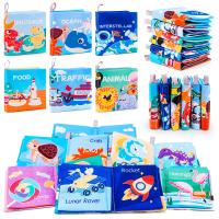 1 paquete de Libros pequeños que cruzan Libro de tela para bebés que se puede rasgar Libro de tela de aprendizaje temporal - details 0