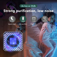 Purificador de aire con filtro Hepa, generador de iones negativos, eliminador de olor a humo, formaldehído, para habitación de coche y cocina - details 9