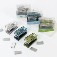 Juego de Mini grapadora transparente para oficina, suministros de arreglo de datos de papelería Simple para estudiantes, decoración - details 6