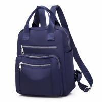 Mochila Oxford impermeable de gran capacidad para mujer, Bolsa Escolar de viaje para adolescentes, paquete negro Simple, nueva moda - details 14