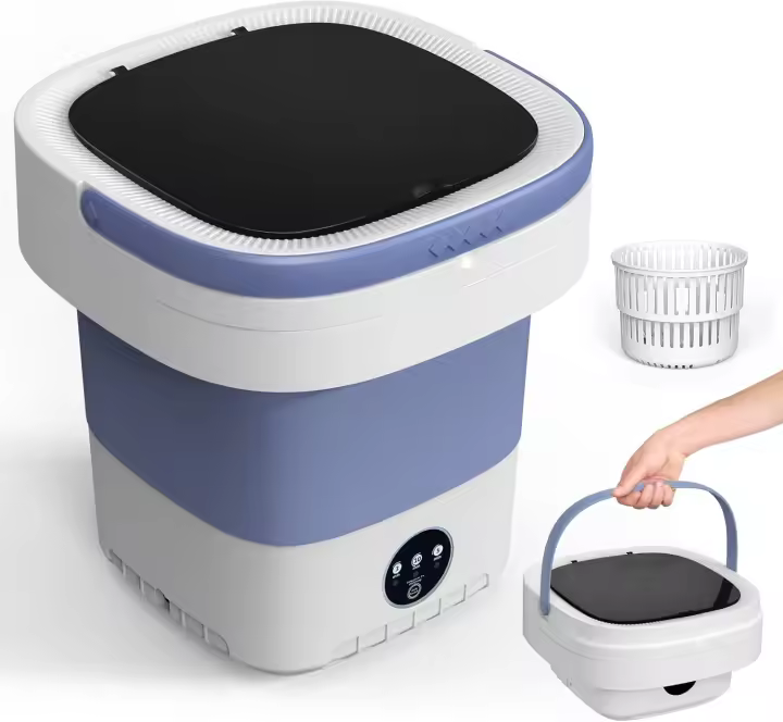 Lavadora portátil de 12L, mini lavadora mejorada con cesto de centrifugado - 1