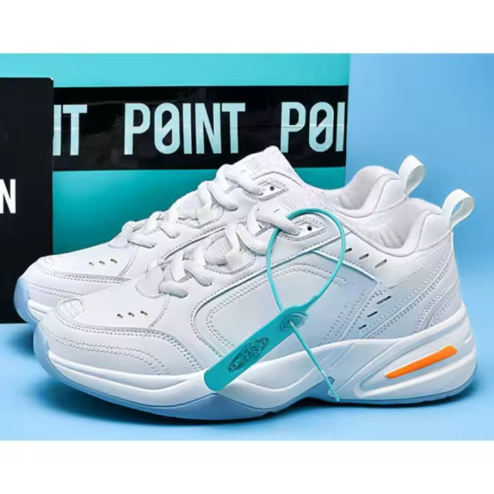 clásico, blanco puro, retro, zapatillas blancas, hombre, casual - 1