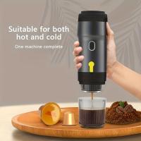 Máquina de café expreso portátil, máquina de café expreso de autocalentamiento rápido con cargador de coche, mini cafetera de 15 bar para acampar, viajar, RV, senderismo, oficina - details 4