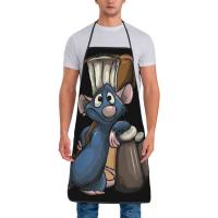 Unisex Ratatouille Remy con cuchara delantal adultos mujeres hombres Chef Tablier cocina para cocinar película animada pintura - details 20