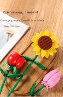 Regalos hechos a mano de bloques de construcción, flores inmortales, San Valentín, Navidad, Madre, Maestra, Día de la Mujer, - details 2