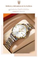 Nuevo reloj delgado mujer impermeable luminoso reloj de lujo - details 11