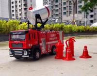 Camión de bomberos de aleación para niños, modelo de coche fundido a presión, simulación de vehículos de ingeniería de agua rociables, luz de sonido, juguete para regalo, 1/50 - details 12