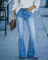 Jeans Acampanados de Cintura Alta para Mujer Pantalones con Bolsa Emo Estilo - details 4