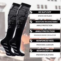 Calcetines de compresión médicos graduados para hombre y mujer, medias hasta la rodilla de 20 a 30mm Hg para médico, correr, enfermería y atletismo - details 5