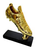 Trofeo de Zapatos de Resina Dorada Recuerdo de Partida de Fútbol Decoración de Oficina Ligera - details 2