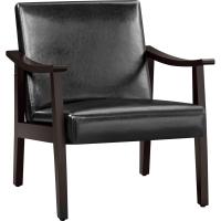 Salón Tapizado en Tela Sillón Individual con Respaldo Acolchado y Reposabrazos de Madera Maciza Sofá Individual Ergonómico Soporte 136 kg Gris - details 18
