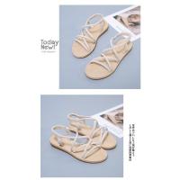 2025 Sandalias de mujer, zapatos de playa planos y cómodos, estilo romano, punta cerrada, zapatos de moda de verano - details 10