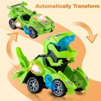 Transformador de Coche con Luces y Música, Dinosaurio, Juguetes Infantiles, Regalos - details 14