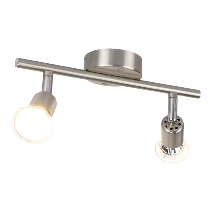 CBJKTX Foco de techo LED ajustable GU10 2 focos de techo industriales ajustables con llama para sala de estar - 1