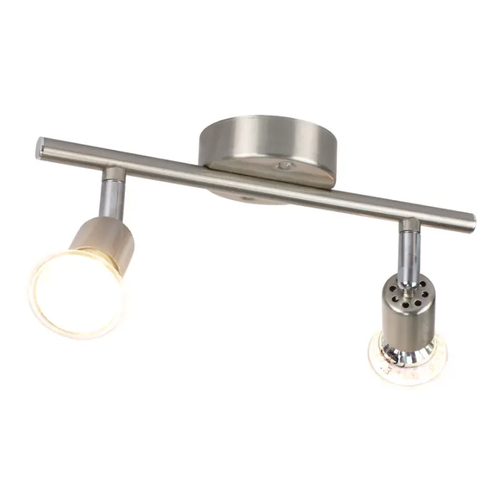 CBJKTX Foco de techo LED ajustable GU10 2 focos de techo industriales ajustables con llama para sala de estar - 1