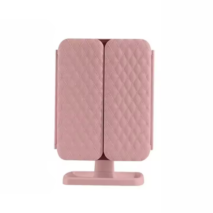 Interruptor de sensor táctil de espejo cosmético con aumento 3X/2X/1X 180 °   Espejo inteligente de rotación ajustable plegable de 3 paneles - 1