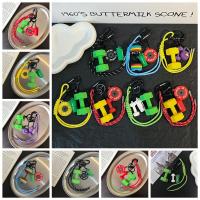 Mini colgante de la serie Fitness con hebilla en forma de D, llavero con placas de barra coloridas, pesas rusas creativas - details 5