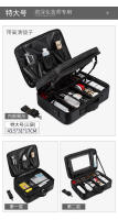 Bolsa de maquillaje portátil de gran capacidad para maquilladores profesionales, tatuajes, decoración de uñas, estuche de almacenamiento multifuncional - details 12