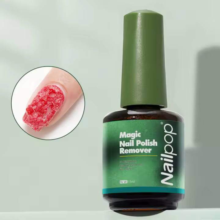 Nailpop-eliminador mágico de esmalte de uñas en Gel, removedor rápido de limpieza en 3-5 minutos, esmalte de Gel UV, herramienta removedora de Gel de uñas Magic Burst, 15ml - 1