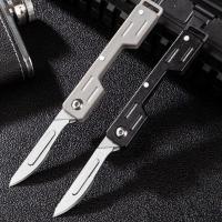 Mini maquinaria plegable de rendimiento, bisturí médico EDC, cuchillo de bolsillo para desembalaje al aire libre - details 0