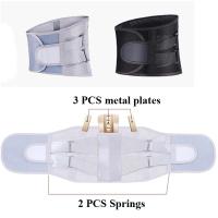 Cinturón ortopédico para hombre y mujer, banda de soporte Lumbar para espalda, turmalina, autocalentamiento, magnético, ancho de cintura, hueso de acero con almohadilla de 3 piezas - details 6