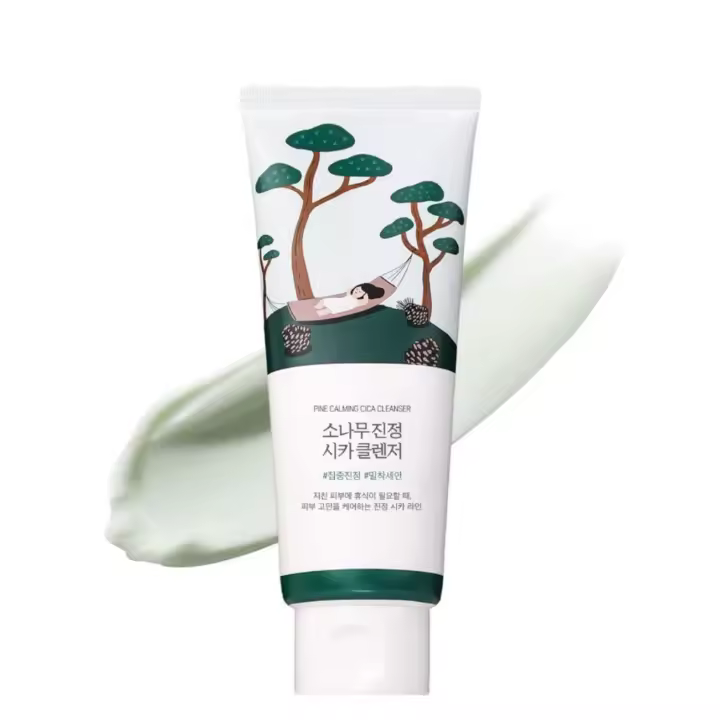 ROUND LAB Pine Calming Cica 5.07 Fl Oz, limpiador facial refrescante, limpiador facial de espuma suave para personas propensas al acné, limpieza profunda y poros - 1