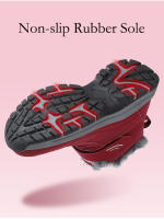 Zapatos de senderismo impermeables para mujer, Botines de cuero para mantener el calor al aire libre, Botas de senderismo de nieve cálidas de felpa antideslizantes, Invierno - details 8