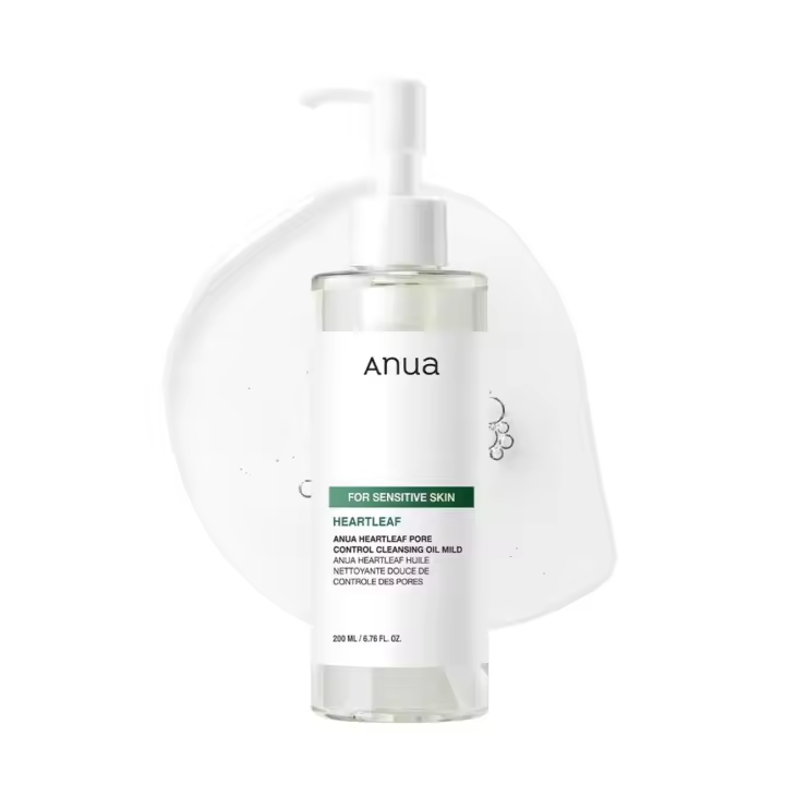 ANUA Heartleaf Pore Cleansing MILD, Sensitive Face Wash, Limpiador de aceite para la cara, Removedor de espinillas de maquillaje, Cuidado de la piel coreano, - 1