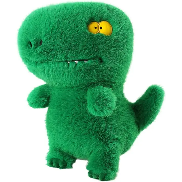 Juguetes de animales de peluche de dinosaurio verde, juguete de almohada de felpa de comodidad sensorial: lindos, divertidos y novedosos muñecos de peluche para niños y adultos - 13 pulgadas - 1