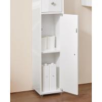 Mueble de Baño Alto Armario de Pilar con 5 Estantes Abiertos 2 Puertas y 1 Cajón - details 73