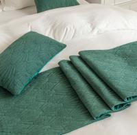 Carrileras Decorativas Para Cama con Patrón de Concha en Terciopelo Nuevo Diseño en Color Gris Rosa Amarillo Azul Verde Material Poliéster Hecho en China - details 4