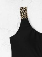 Traje de Baño de Hombro Único para Mujer 2025 Traje de Baño de Una Pieza con Diseño Hueco - details 7
