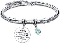 Pulsera de acero inoxidable con etiqueta y letras de acero, la más vendida en Italia. - details 19