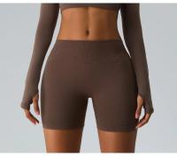 Pantalones cortos de Yoga de cintura alta para mujer, ropa deportiva informal para entrenamiento, levantamiento de glúteos, gimnasio, correr - details 13